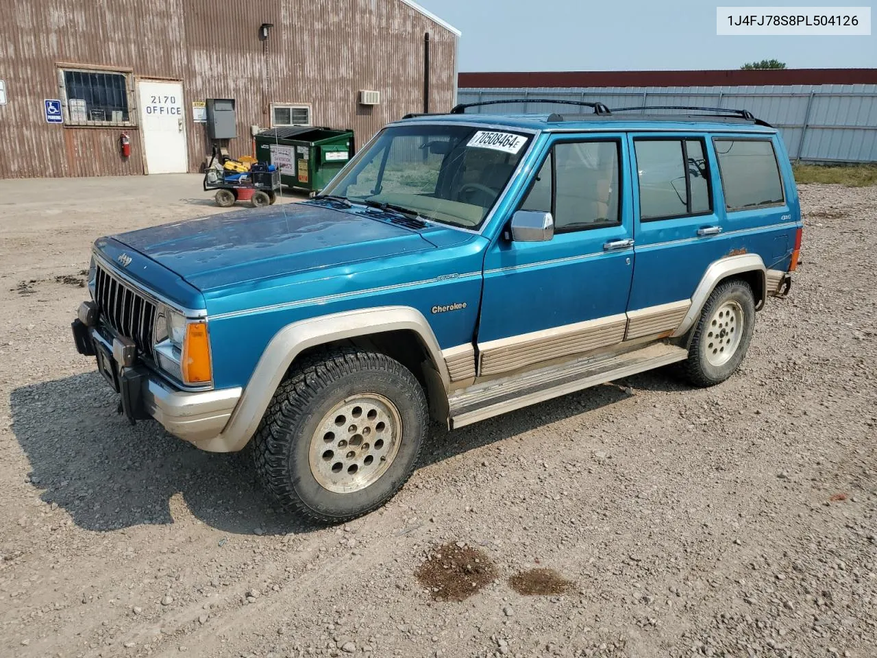 1993 Jeep Cherokee Country VIN: 1J4FJ78S8PL504126 Lot: 70508464