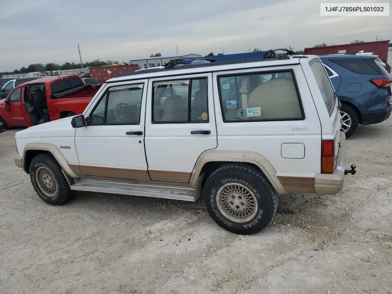 1993 Jeep Cherokee Country VIN: 1J4FJ78S6PL501032 Lot: 80012144