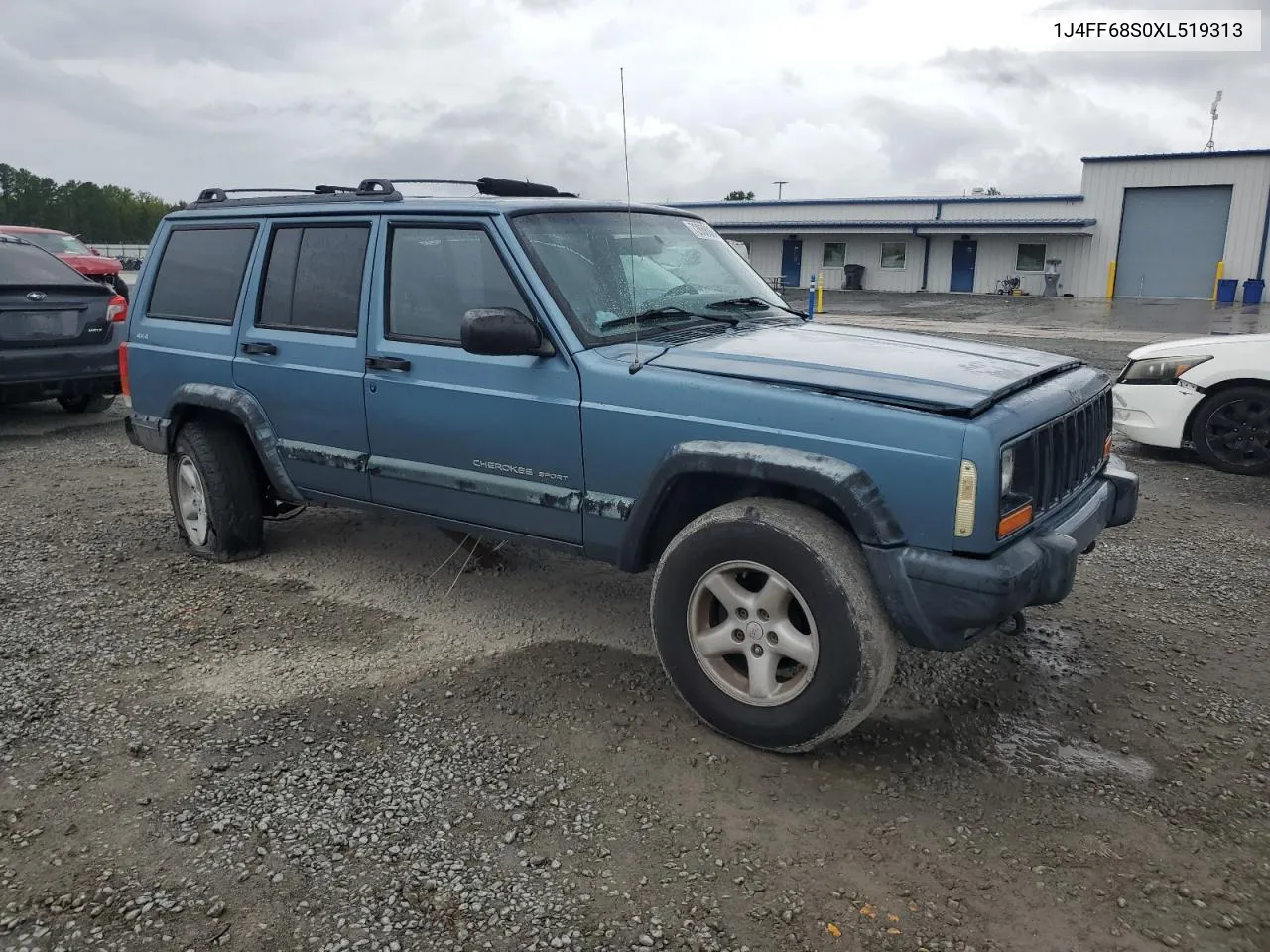 1999 Jeep Cherokee Sport VIN: 1J4FF68S0XL519313 Lot: 72888064