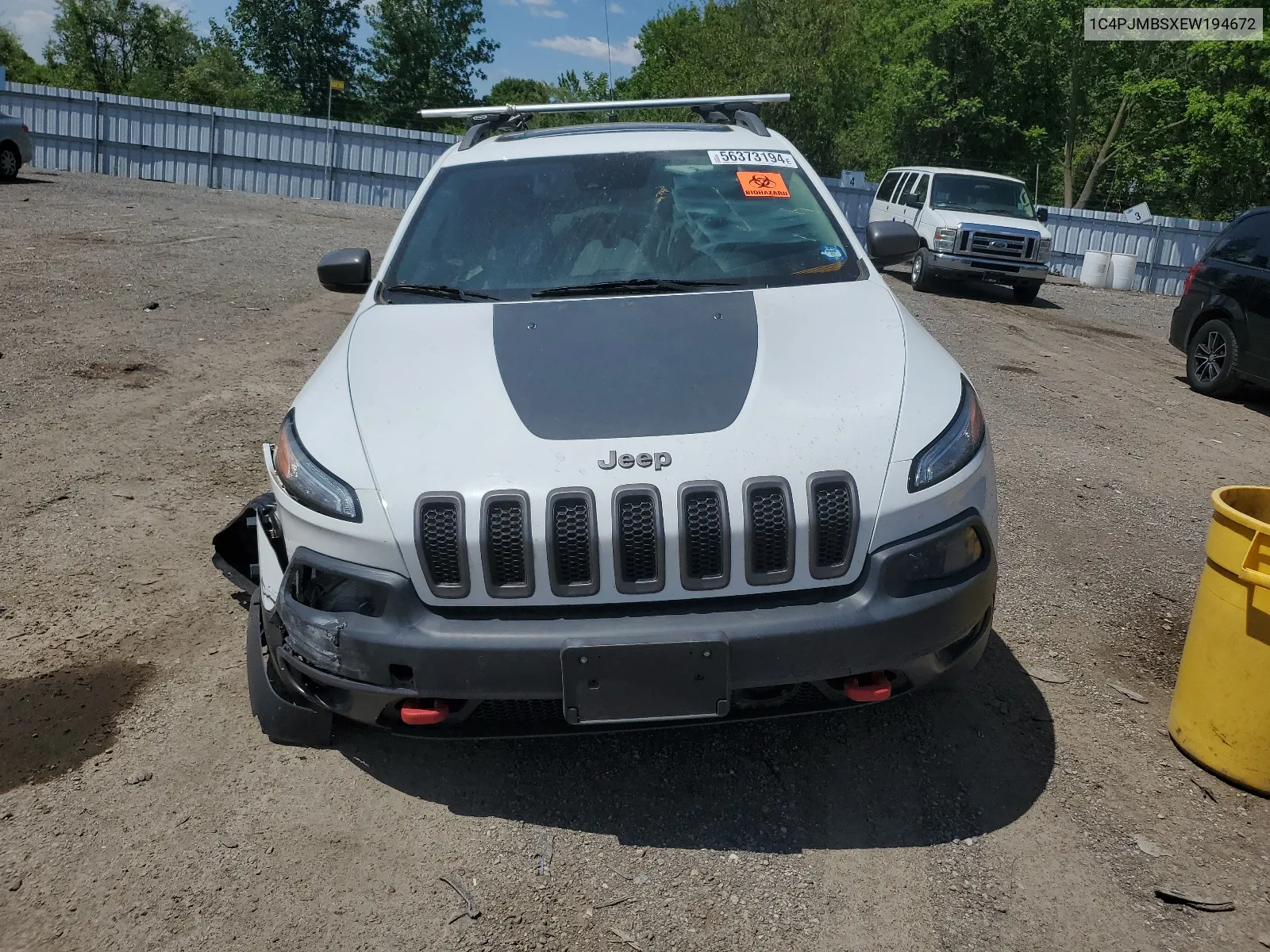 2014 Jeep Cherokee Trailhawk VIN: 1C4PJMBSXEW194672 Lot: 56373194