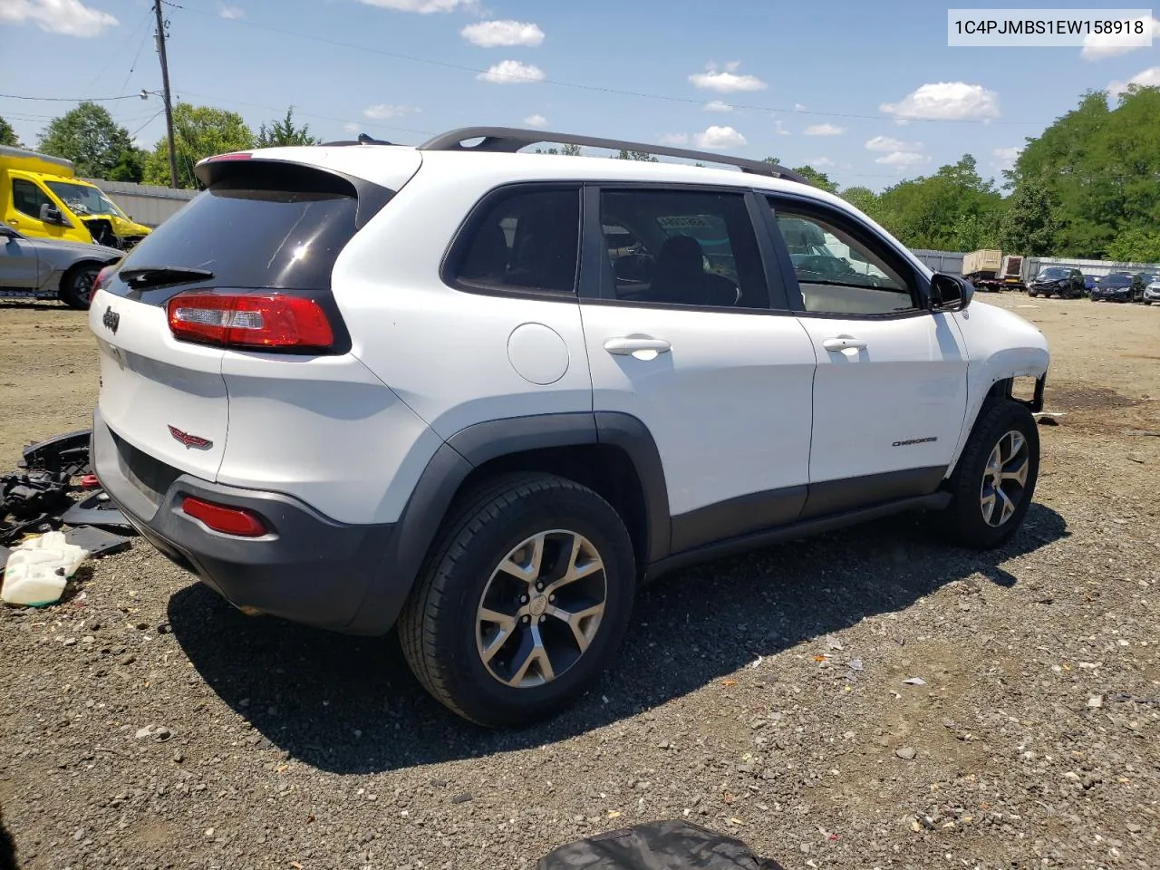 2014 Jeep Cherokee Trailhawk VIN: 1C4PJMBS1EW158918 Lot: 63672064