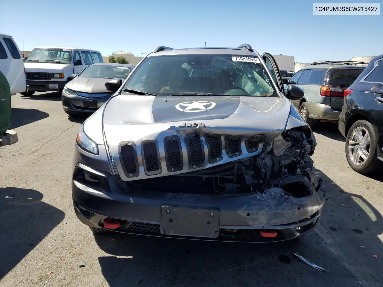 2014 Jeep Cherokee Trailhawk VIN: 1C4PJMBS5EW215427 Lot: 71001004