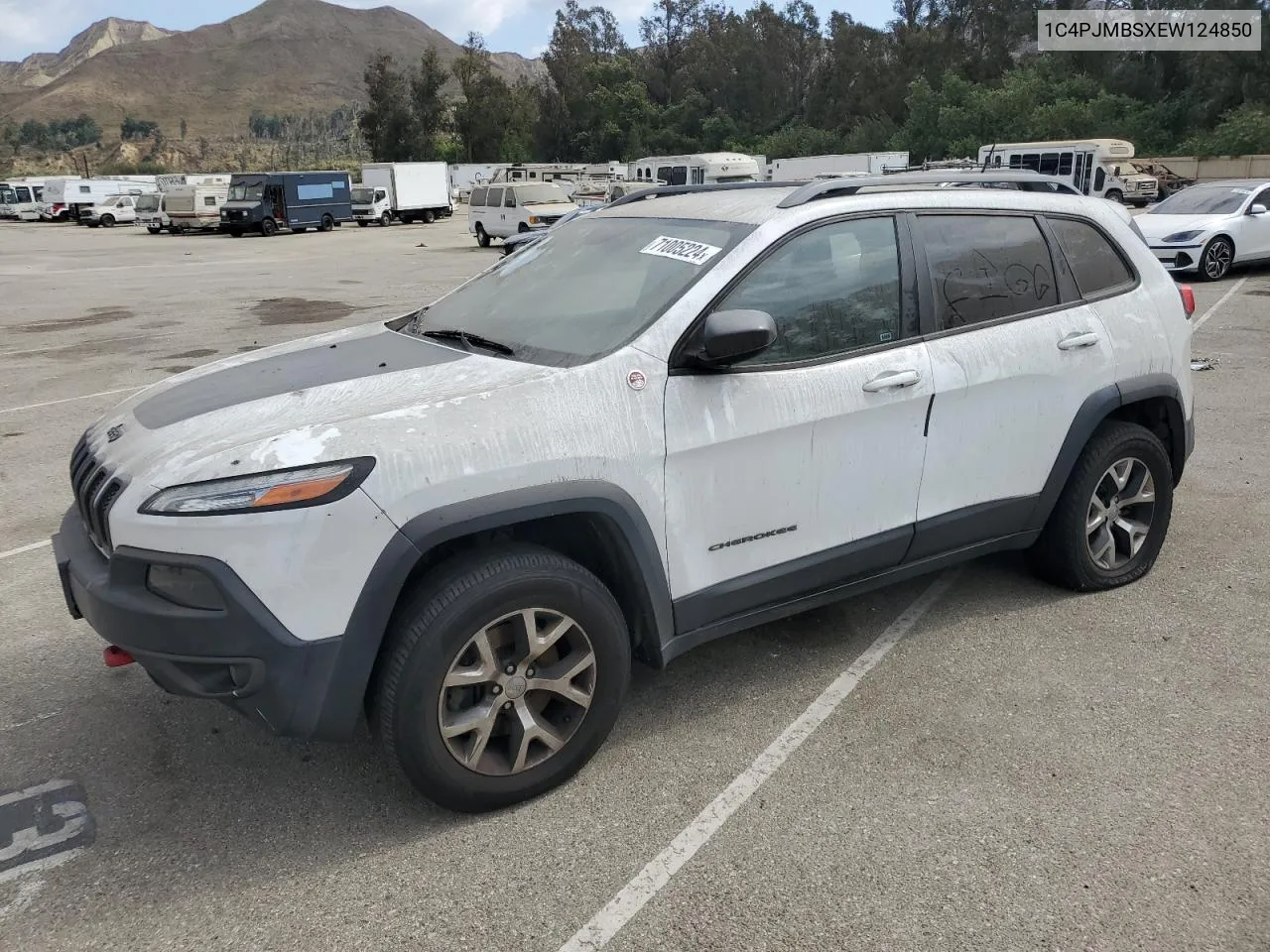 2014 Jeep Cherokee Trailhawk VIN: 1C4PJMBSXEW124850 Lot: 71005224