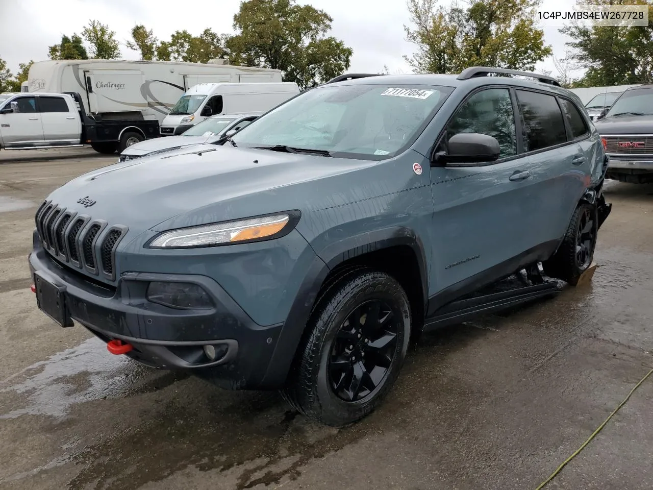 2014 Jeep Cherokee Trailhawk VIN: 1C4PJMBS4EW267728 Lot: 71177054