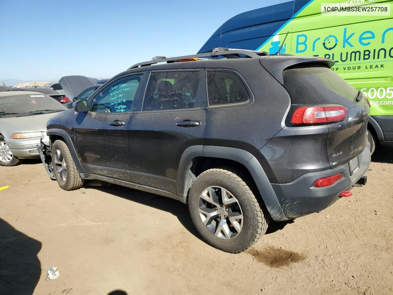 1C4PJMBS3EW257708 2014 Jeep Cherokee Trailhawk