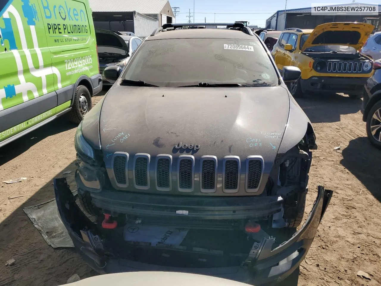 1C4PJMBS3EW257708 2014 Jeep Cherokee Trailhawk