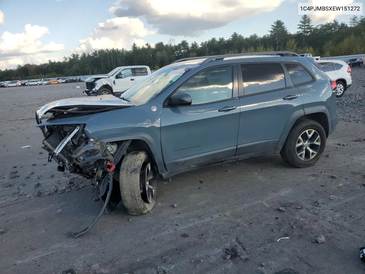 2014 Jeep Cherokee Trailhawk VIN: 1C4PJMBSXEW151272 Lot: 72954564