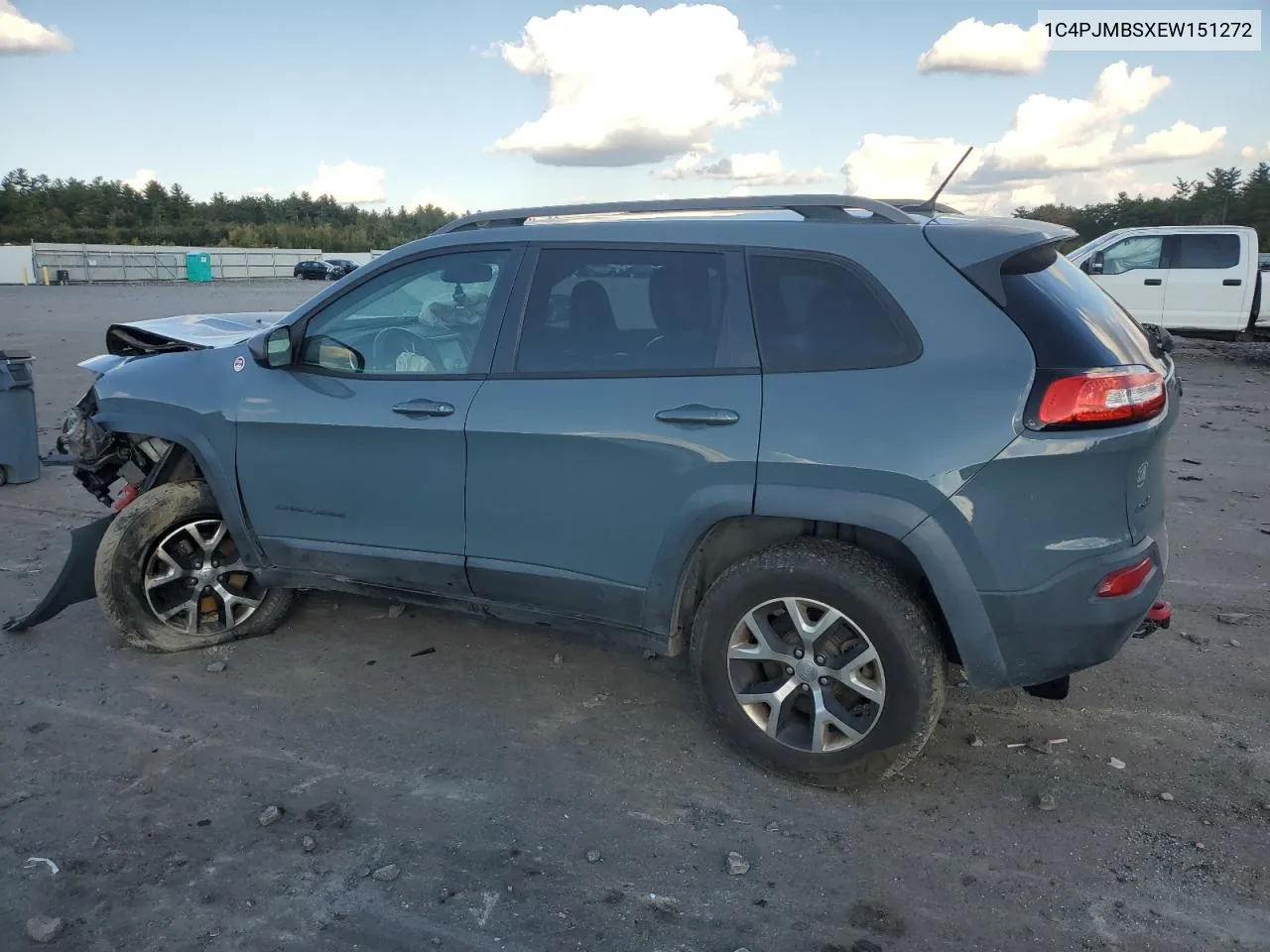 2014 Jeep Cherokee Trailhawk VIN: 1C4PJMBSXEW151272 Lot: 72954564