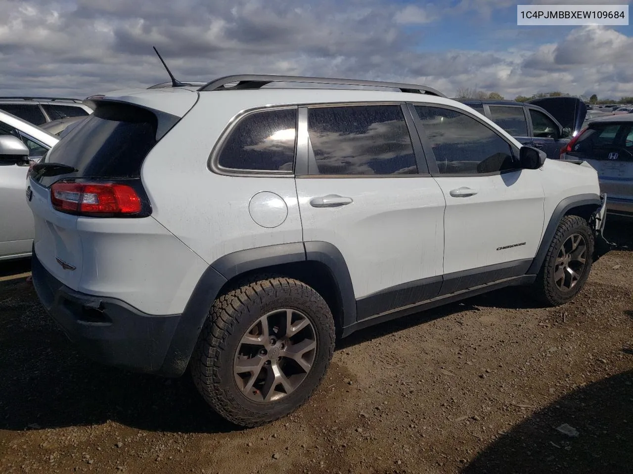 2014 Jeep Cherokee Trailhawk VIN: 1C4PJMBBXEW109684 Lot: 75465724