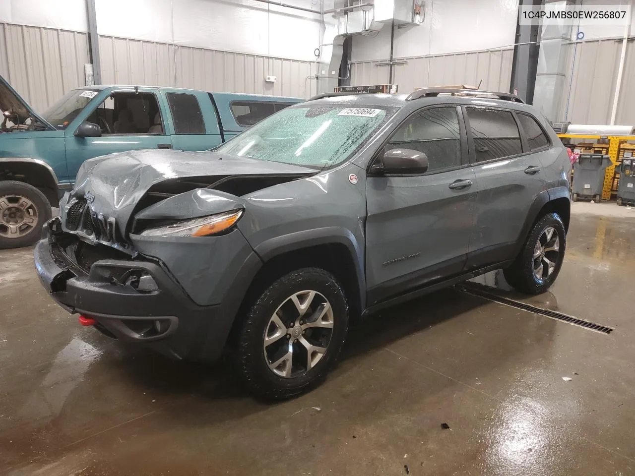 2014 Jeep Cherokee Trailhawk VIN: 1C4PJMBS0EW256807 Lot: 75750694