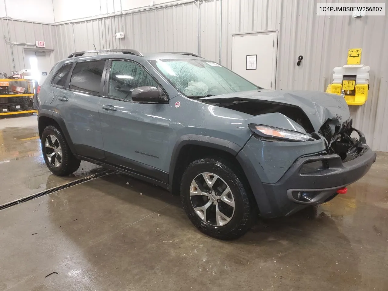 2014 Jeep Cherokee Trailhawk VIN: 1C4PJMBS0EW256807 Lot: 75750694