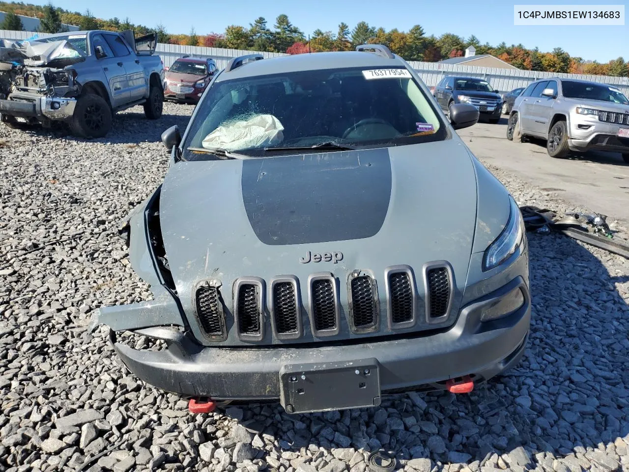 2014 Jeep Cherokee Trailhawk VIN: 1C4PJMBS1EW134683 Lot: 76377954