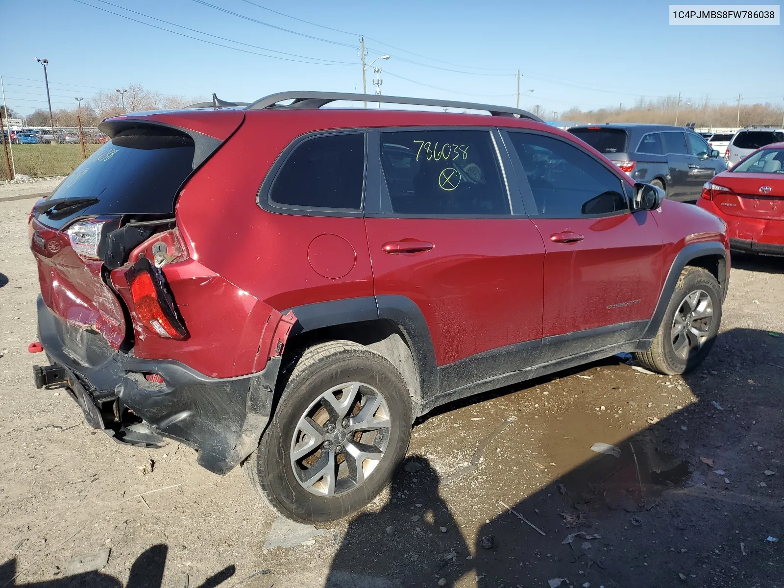 1C4PJMBS8FW786038 2015 Jeep Cherokee Trailhawk