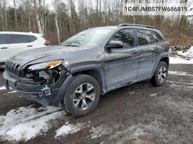 1C4PJMBS7FW686819 2015 Jeep Cherokee Trailhawk