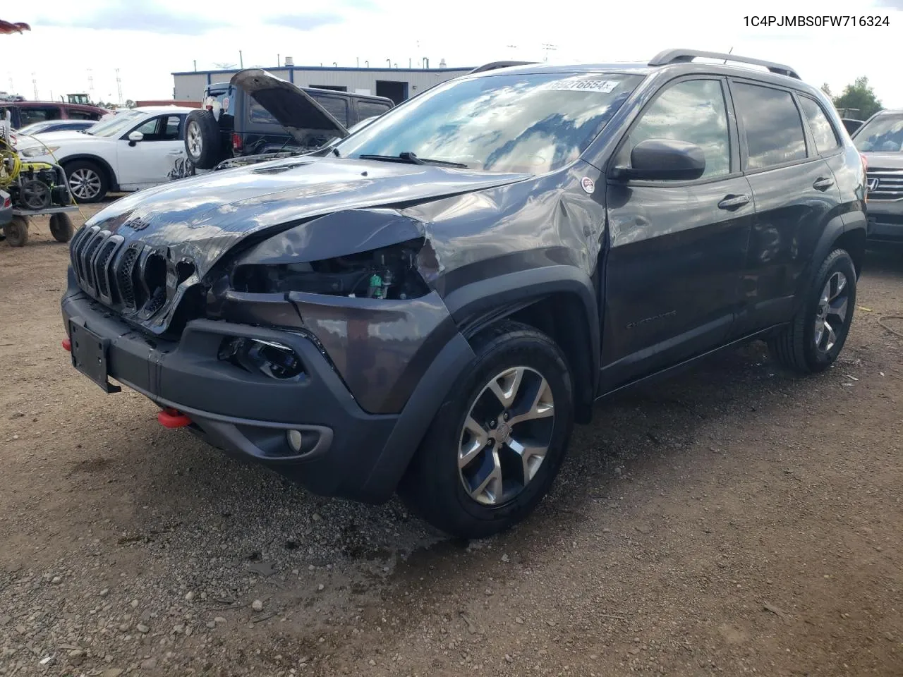 2015 Jeep Cherokee Trailhawk VIN: 1C4PJMBS0FW716324 Lot: 59276654