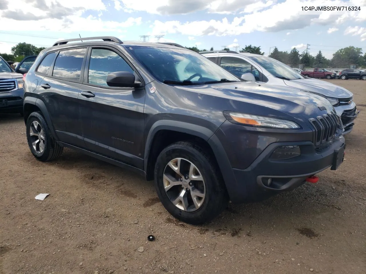 2015 Jeep Cherokee Trailhawk VIN: 1C4PJMBS0FW716324 Lot: 59276654