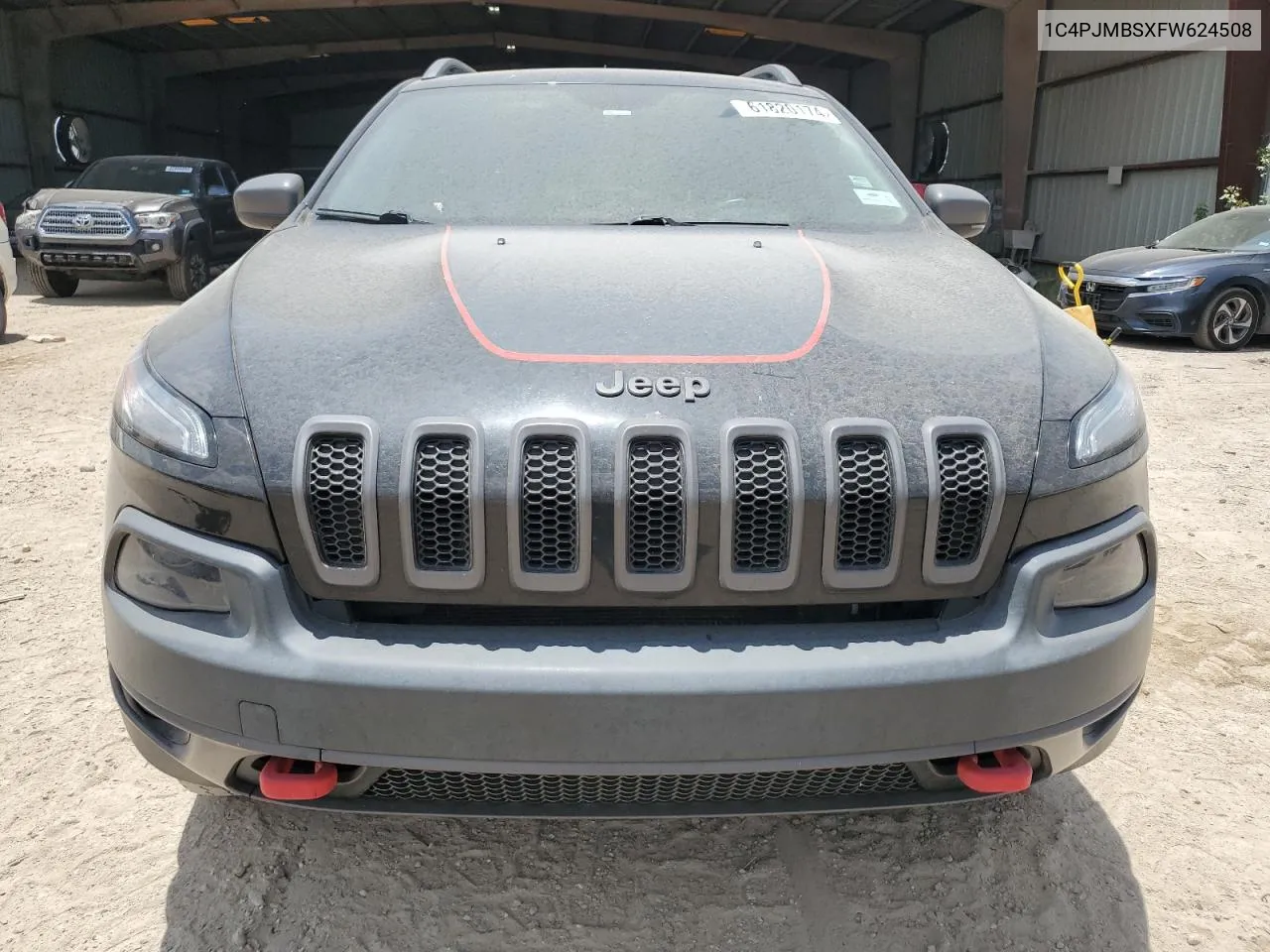 2015 Jeep Cherokee Trailhawk VIN: 1C4PJMBSXFW624508 Lot: 61820174