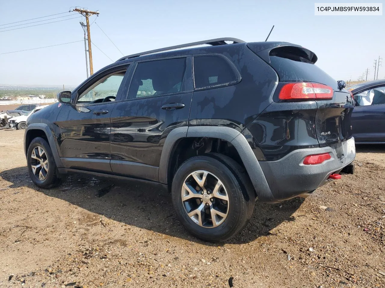 1C4PJMBS9FW593834 2015 Jeep Cherokee Trailhawk