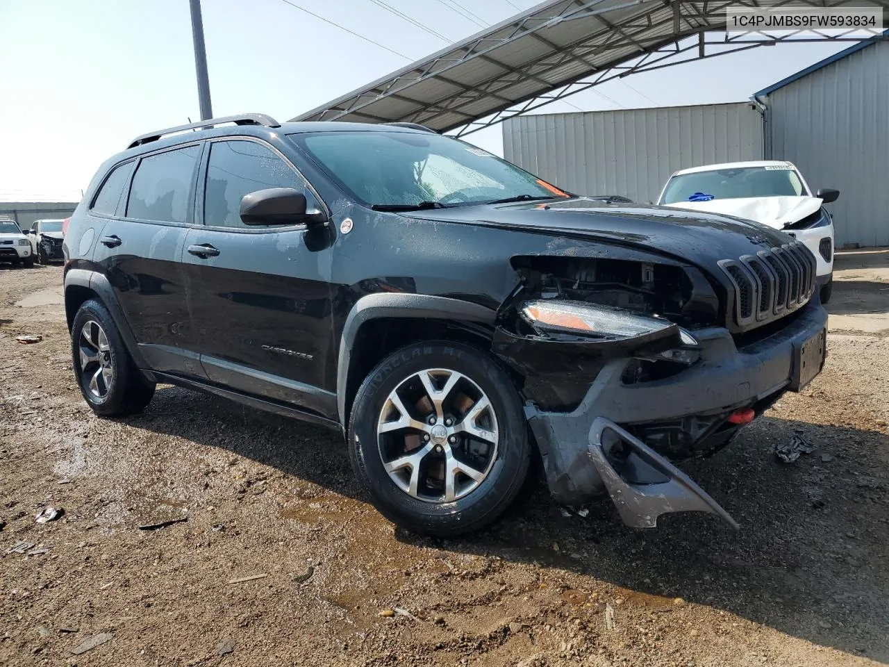 2015 Jeep Cherokee Trailhawk VIN: 1C4PJMBS9FW593834 Lot: 63919294