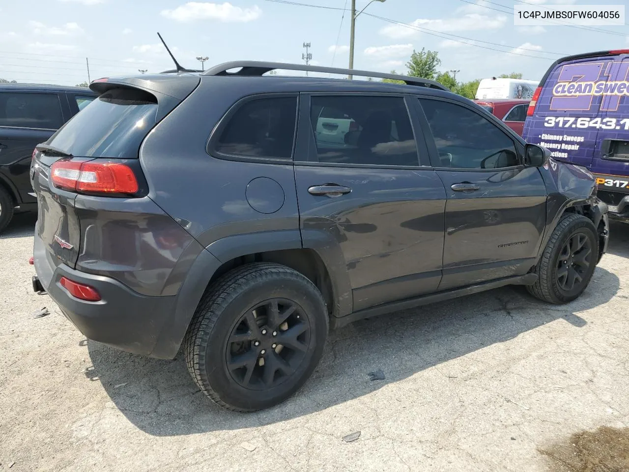 2015 Jeep Cherokee Trailhawk VIN: 1C4PJMBS0FW604056 Lot: 65018104