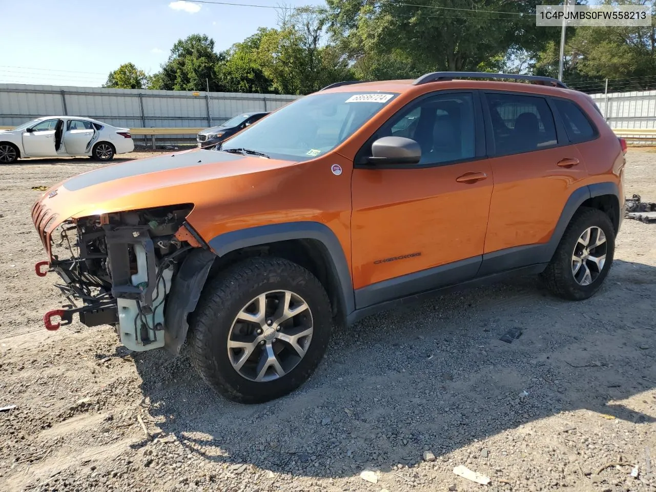 2015 Jeep Cherokee Trailhawk VIN: 1C4PJMBS0FW558213 Lot: 68686724