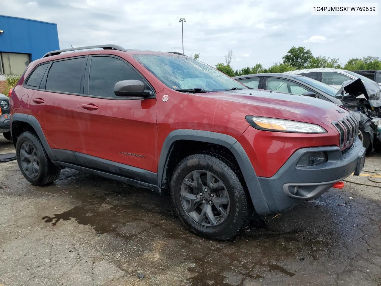 1C4PJMBSXFW769659 2015 Jeep Cherokee Trailhawk