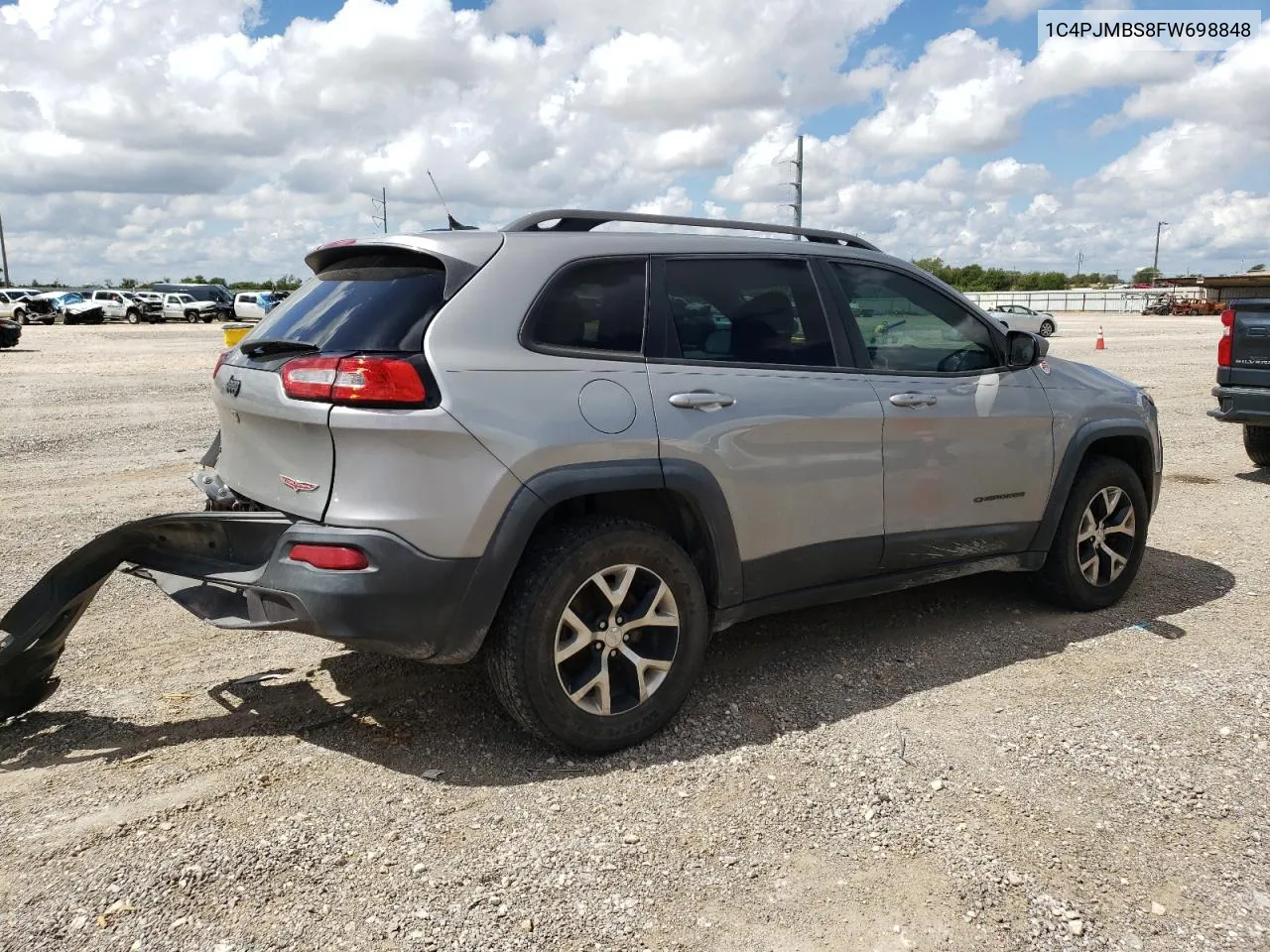 2015 Jeep Cherokee Trailhawk VIN: 1C4PJMBS8FW698848 Lot: 69720314