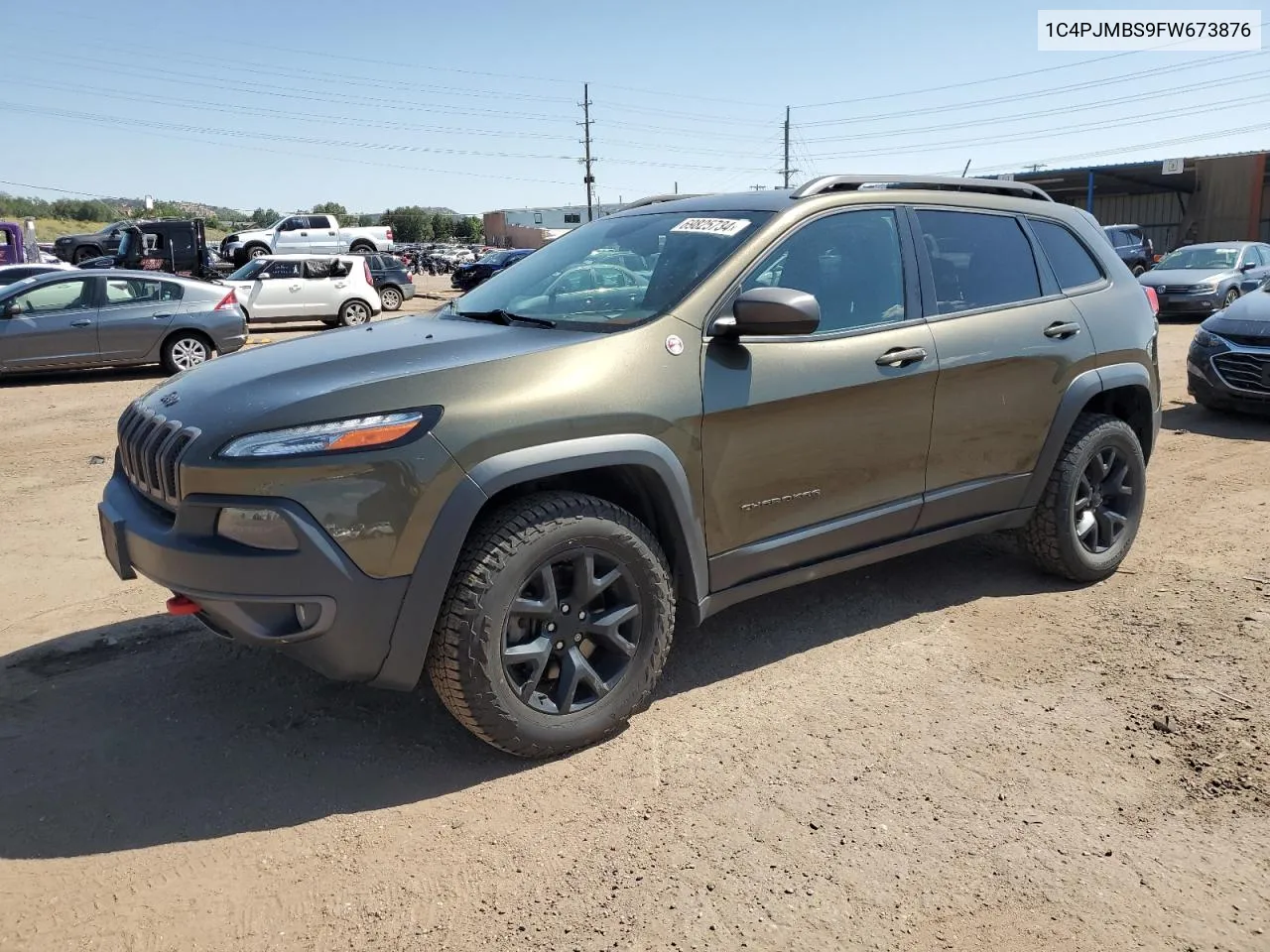 1C4PJMBS9FW673876 2015 Jeep Cherokee Trailhawk