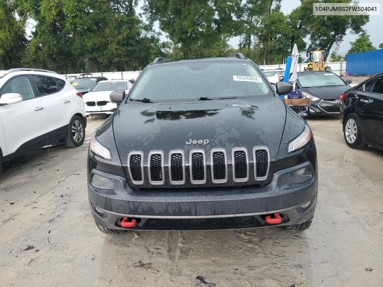 2015 Jeep Cherokee Trailhawk VIN: 1C4PJMBS2FW504041 Lot: 70526864