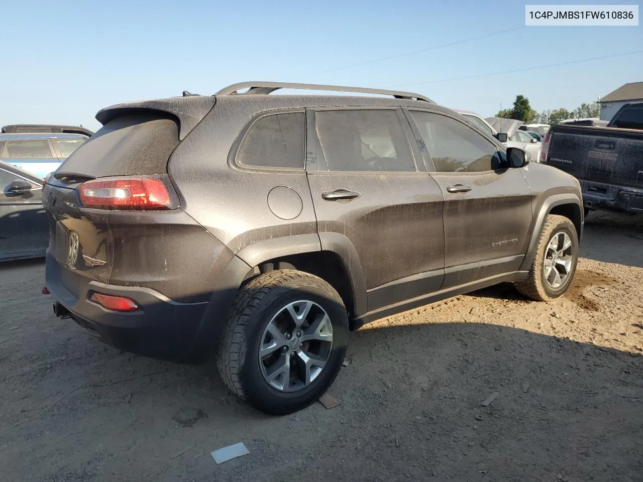 2015 Jeep Cherokee Trailhawk VIN: 1C4PJMBS1FW610836 Lot: 71194664