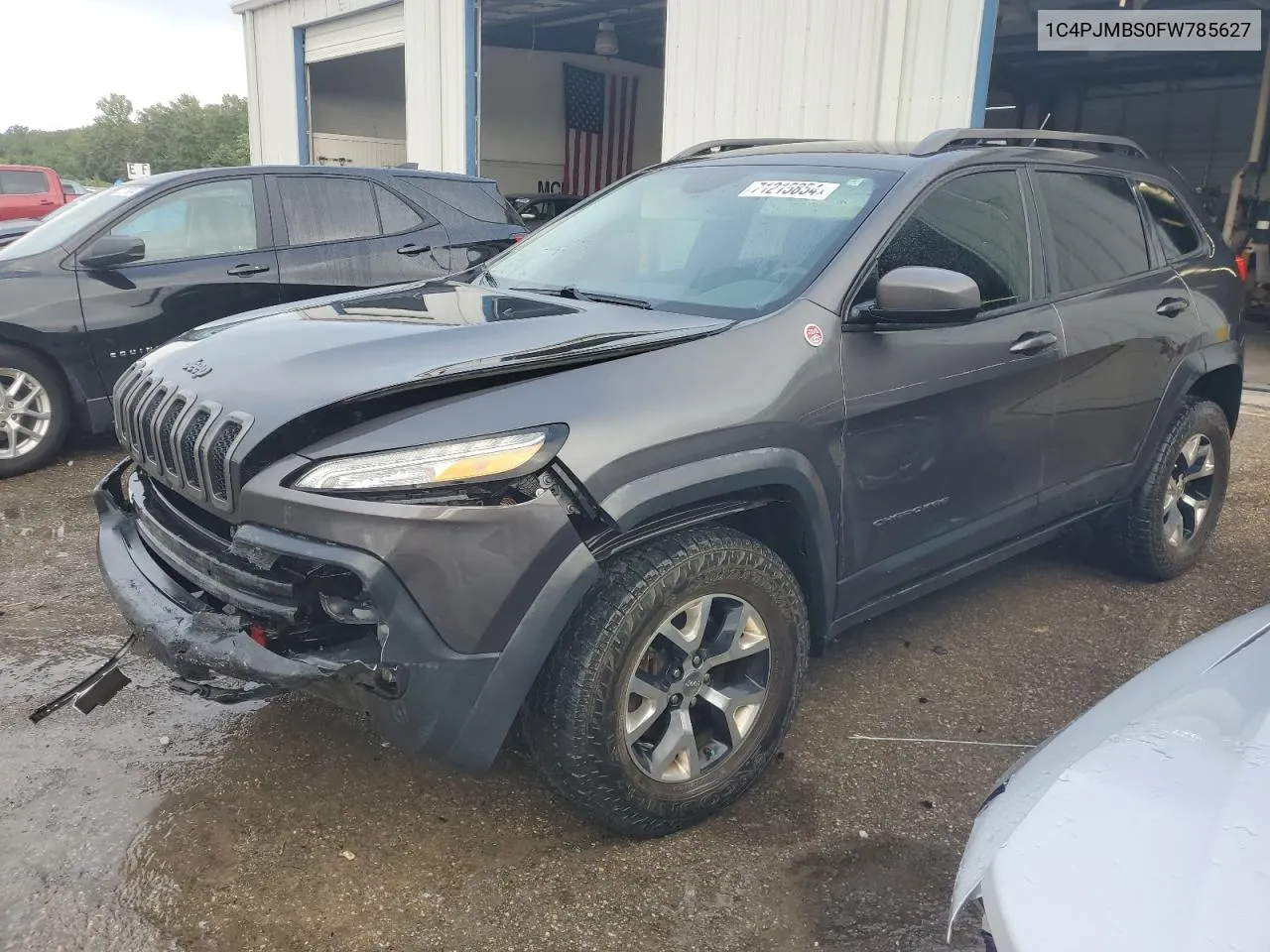 2015 Jeep Cherokee Trailhawk VIN: 1C4PJMBS0FW785627 Lot: 71215854