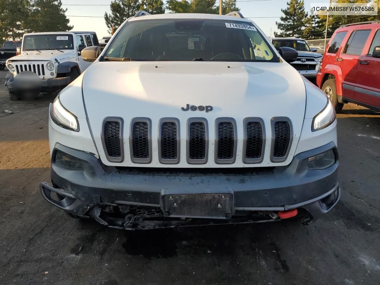 1C4PJMBS8FW576586 2015 Jeep Cherokee Trailhawk