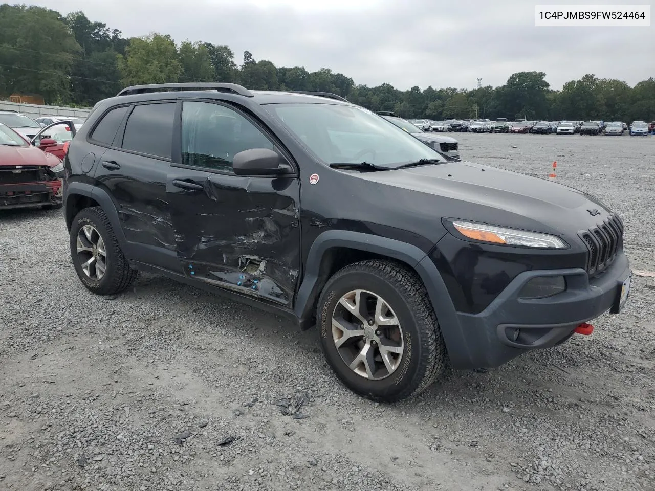 2015 Jeep Cherokee Trailhawk VIN: 1C4PJMBS9FW524464 Lot: 72713314