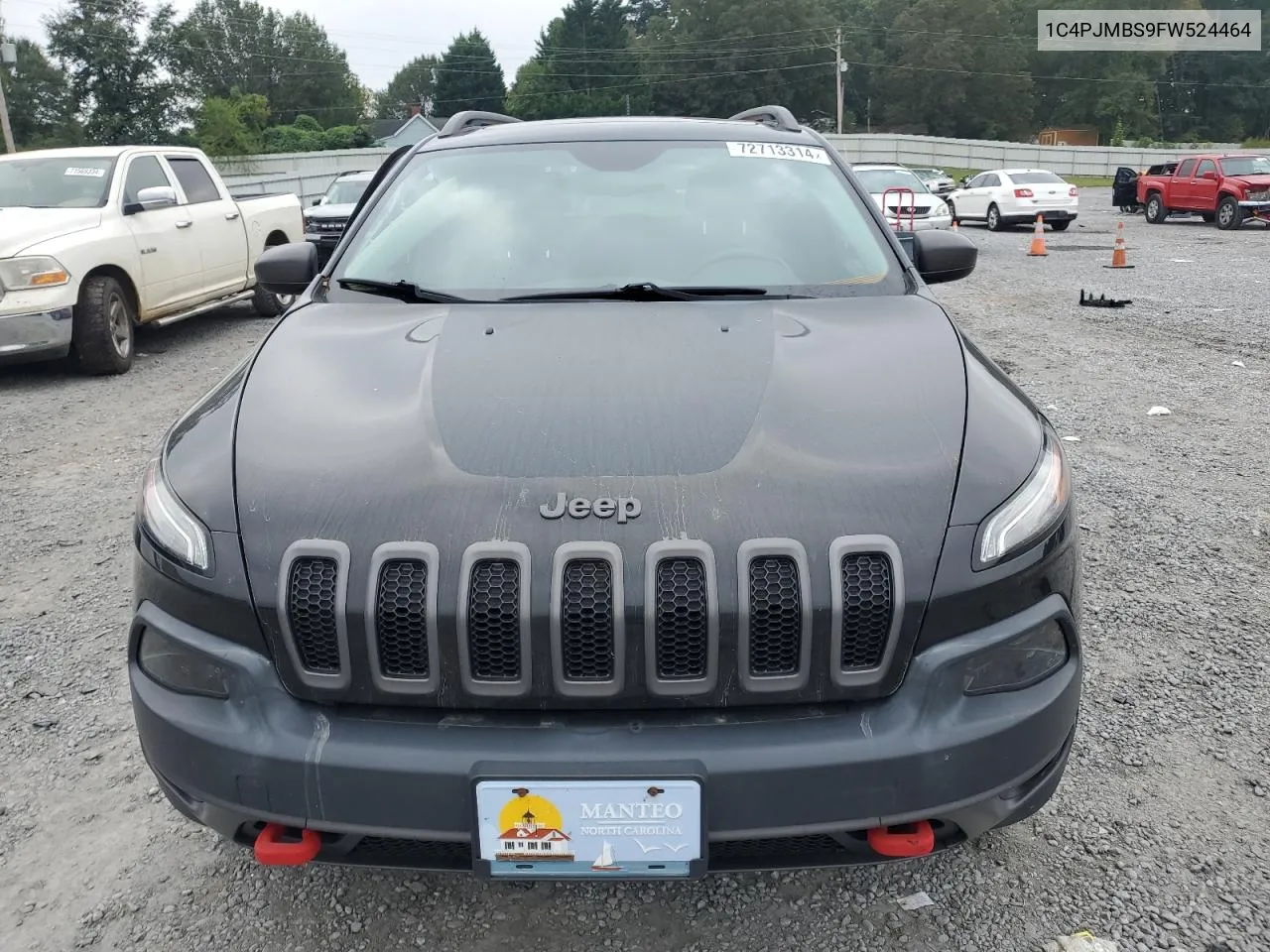 2015 Jeep Cherokee Trailhawk VIN: 1C4PJMBS9FW524464 Lot: 72713314