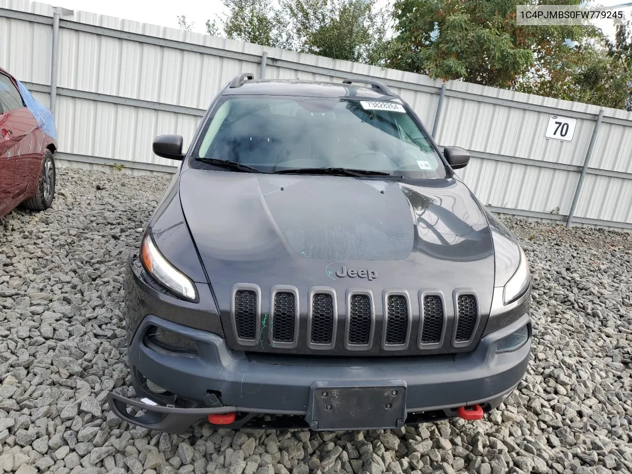 2015 Jeep Cherokee Trailhawk VIN: 1C4PJMBS0FW779245 Lot: 73828264