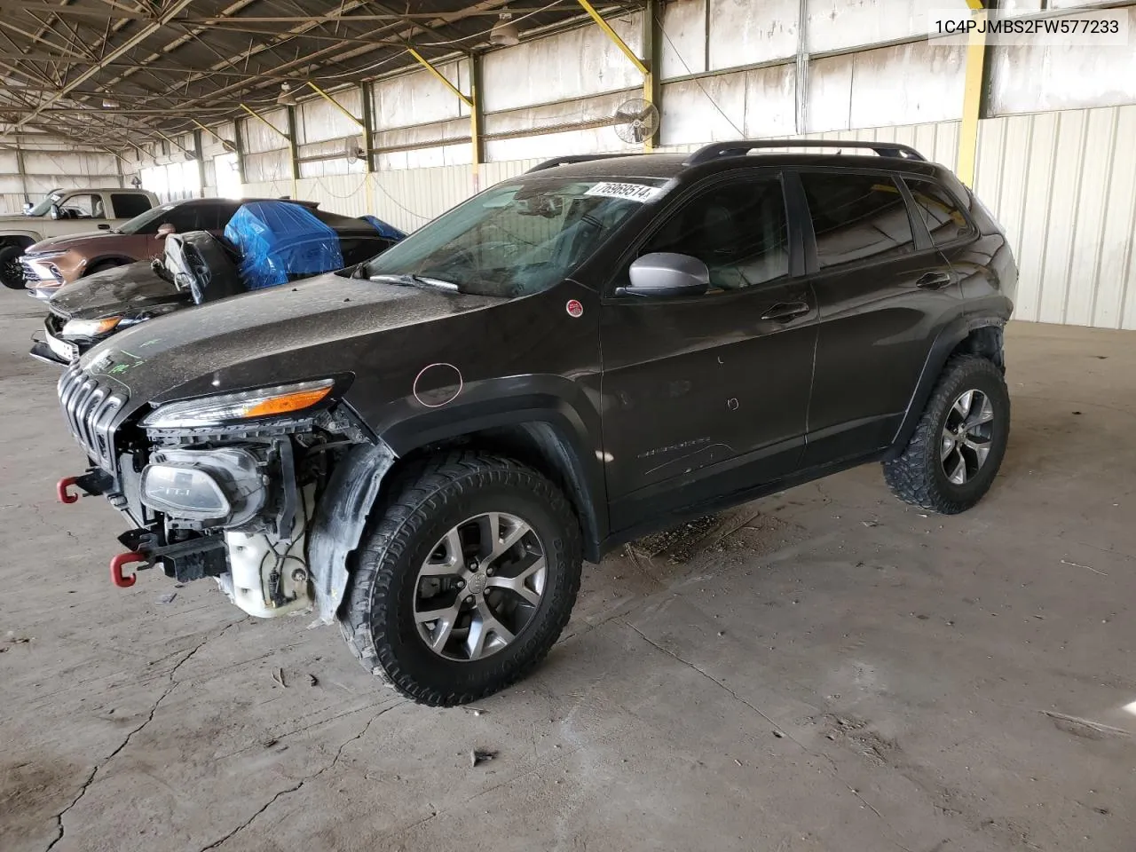 2015 Jeep Cherokee Trailhawk VIN: 1C4PJMBS2FW577233 Lot: 76969514