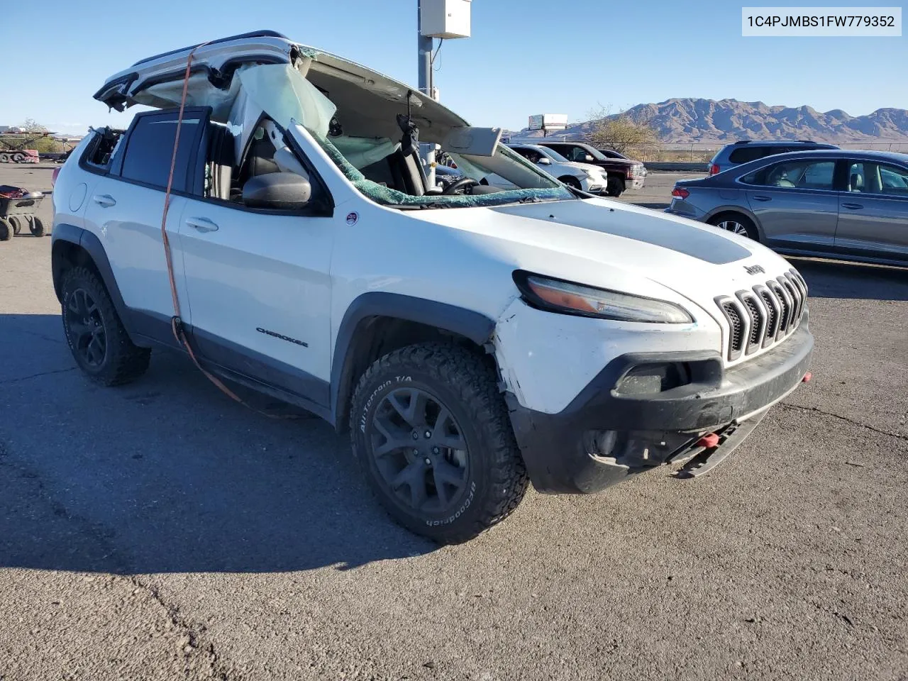 2015 Jeep Cherokee Trailhawk VIN: 1C4PJMBS1FW779352 Lot: 78665584