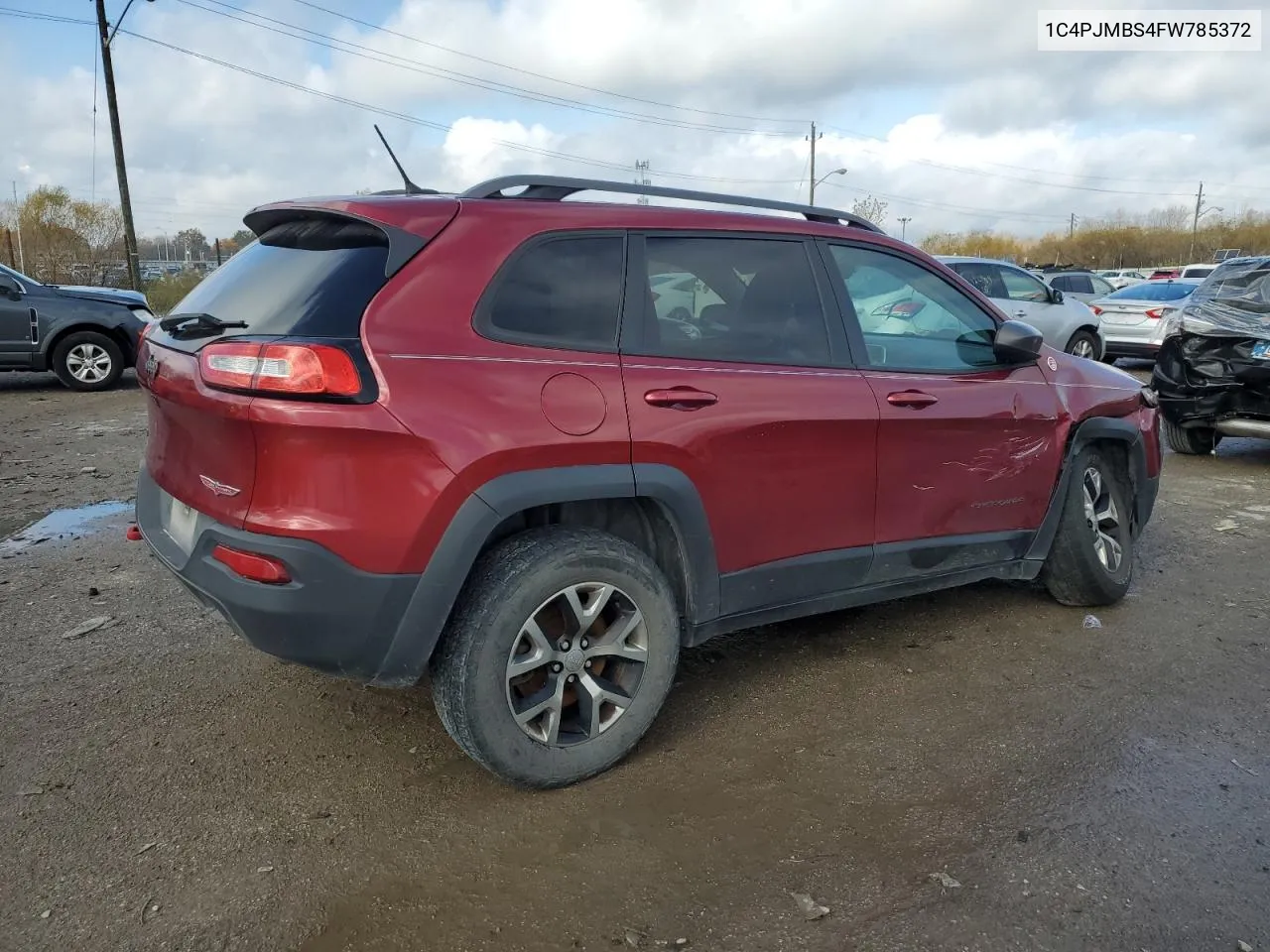 2015 Jeep Cherokee Trailhawk VIN: 1C4PJMBS4FW785372 Lot: 79383844