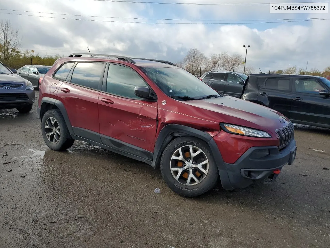 2015 Jeep Cherokee Trailhawk VIN: 1C4PJMBS4FW785372 Lot: 79383844