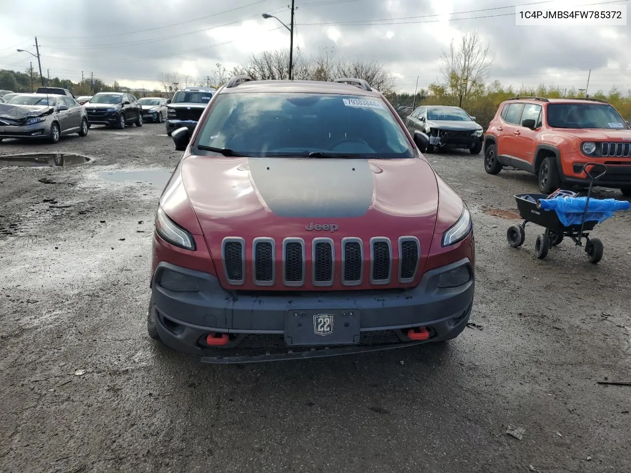 2015 Jeep Cherokee Trailhawk VIN: 1C4PJMBS4FW785372 Lot: 79383844