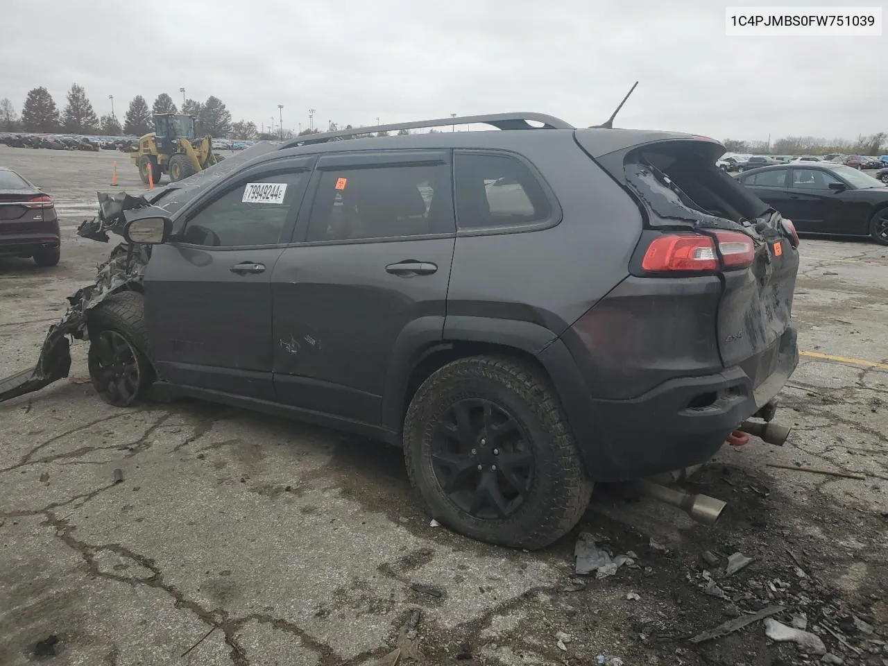 2015 Jeep Cherokee Trailhawk VIN: 1C4PJMBS0FW751039 Lot: 79949244