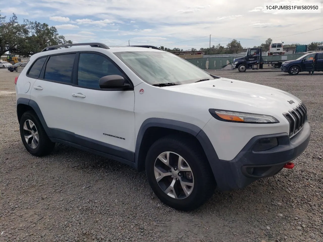 2015 Jeep Cherokee Trailhawk VIN: 1C4PJMBS1FW580950 Lot: 81148084