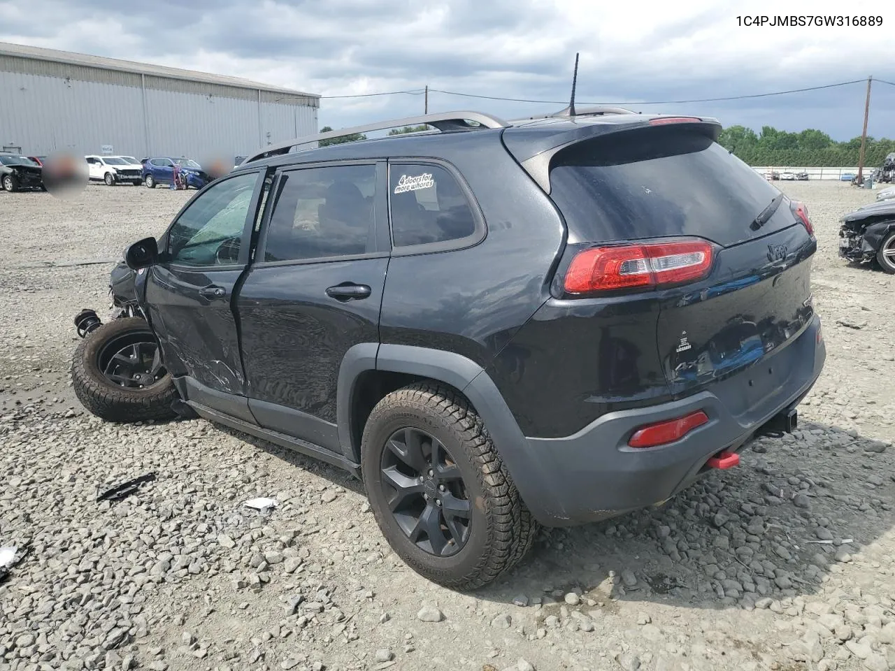 2016 Jeep Cherokee Trailhawk VIN: 1C4PJMBS7GW316889 Lot: 57612514