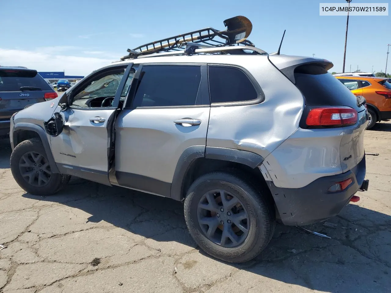 1C4PJMBS7GW211589 2016 Jeep Cherokee Trailhawk