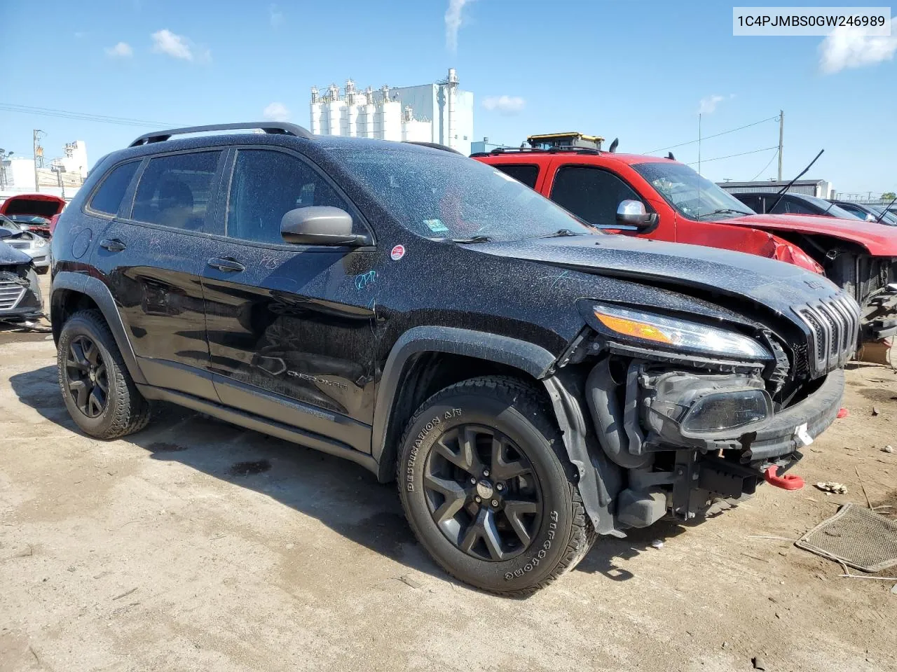 1C4PJMBS0GW246989 2016 Jeep Cherokee Trailhawk