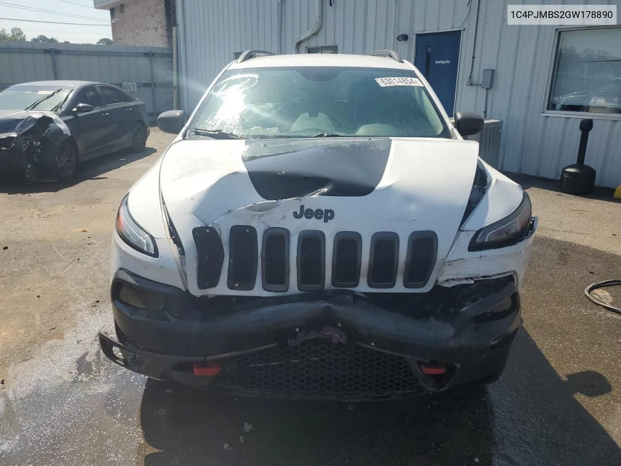 1C4PJMBS2GW178890 2016 Jeep Cherokee Trailhawk