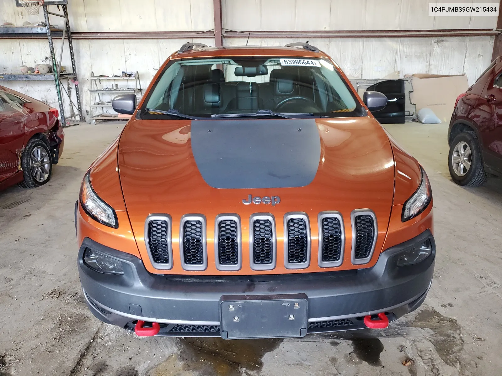 2016 Jeep Cherokee Trailhawk VIN: 1C4PJMBS9GW215434 Lot: 63905644