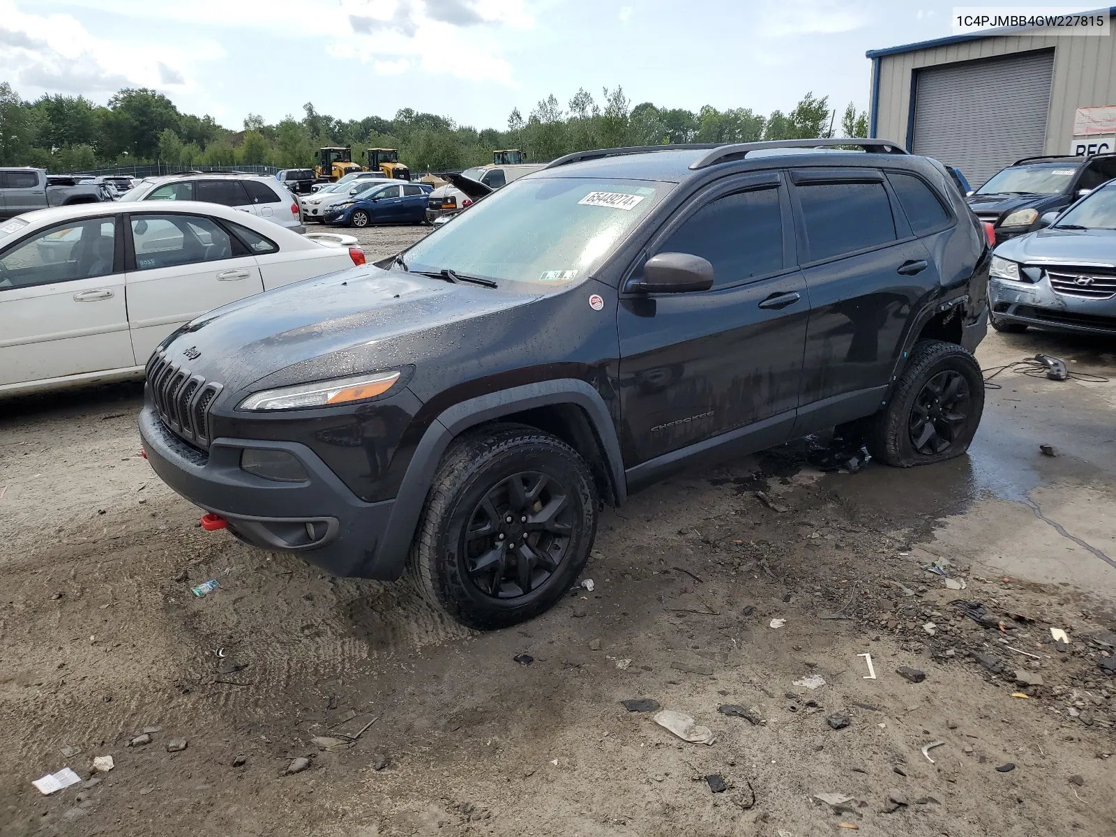 2016 Jeep Cherokee Trailhawk VIN: 1C4PJMBB4GW227815 Lot: 65449274