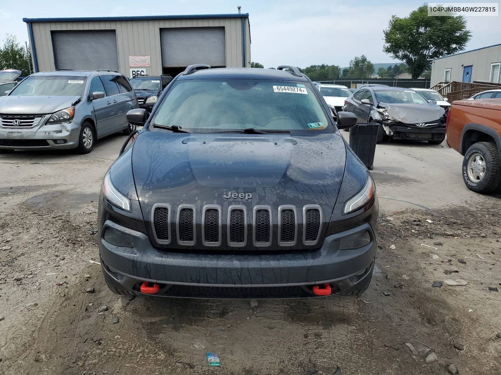 2016 Jeep Cherokee Trailhawk VIN: 1C4PJMBB4GW227815 Lot: 65449274