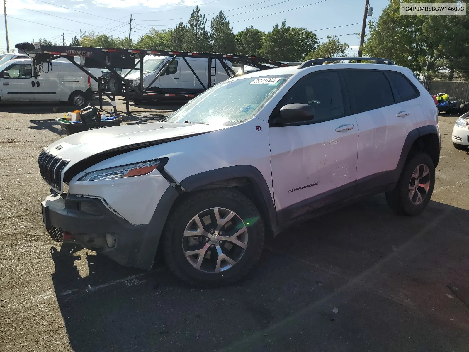 2016 Jeep Cherokee Trailhawk VIN: 1C4PJMBS8GW146073 Lot: 66177764